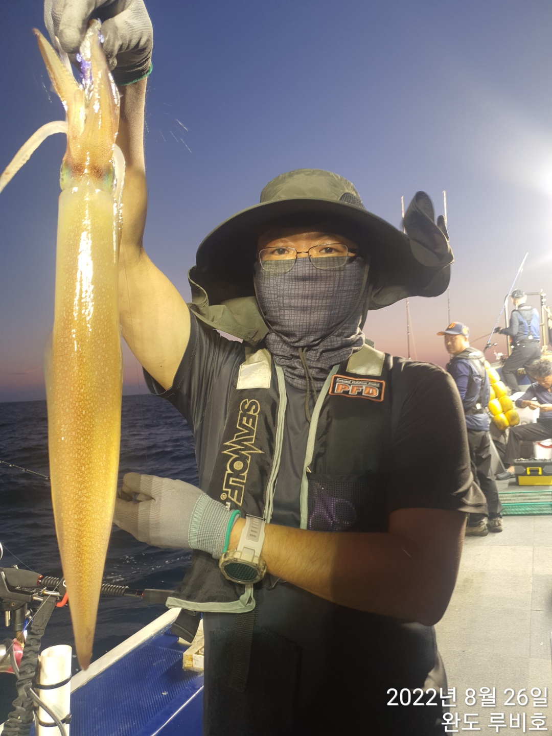 8월26일 완도 루비호 한치조황