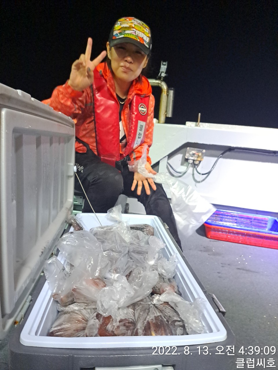 8월12일 클럽씨호 한치조황입니다