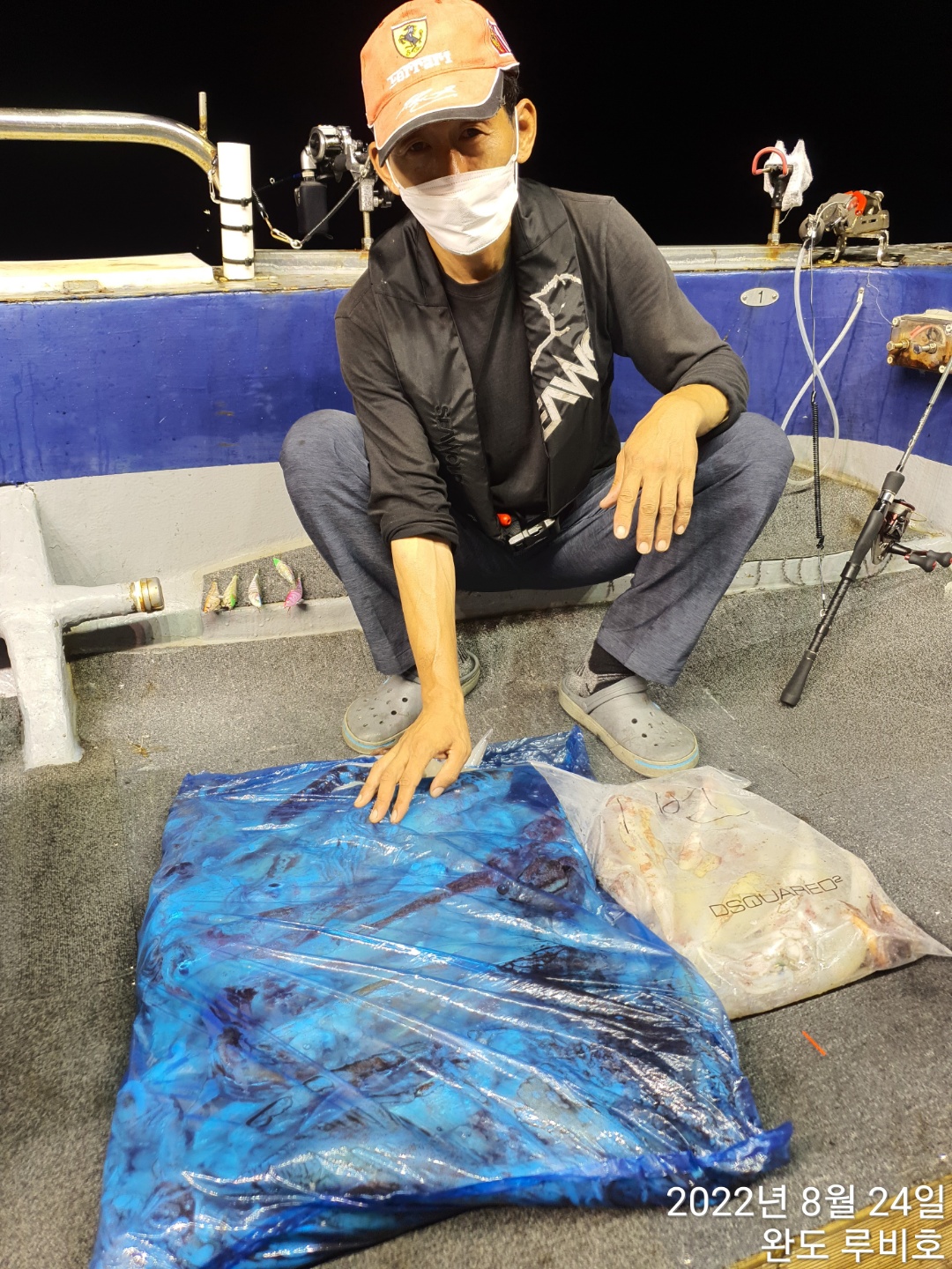 8월23일 완도 루비호 한치조황