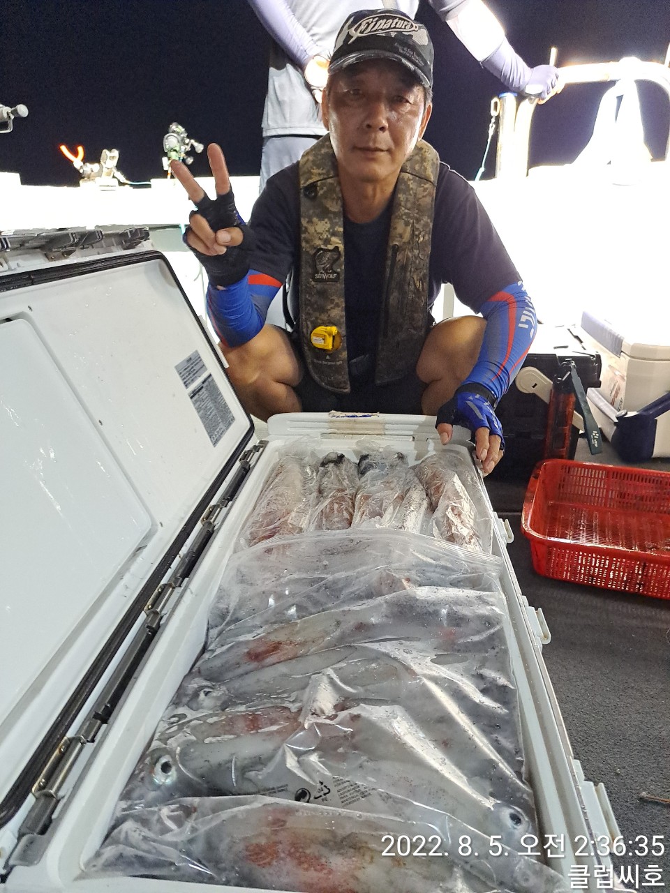 8월4일 클럽씨호 한치조황입니다