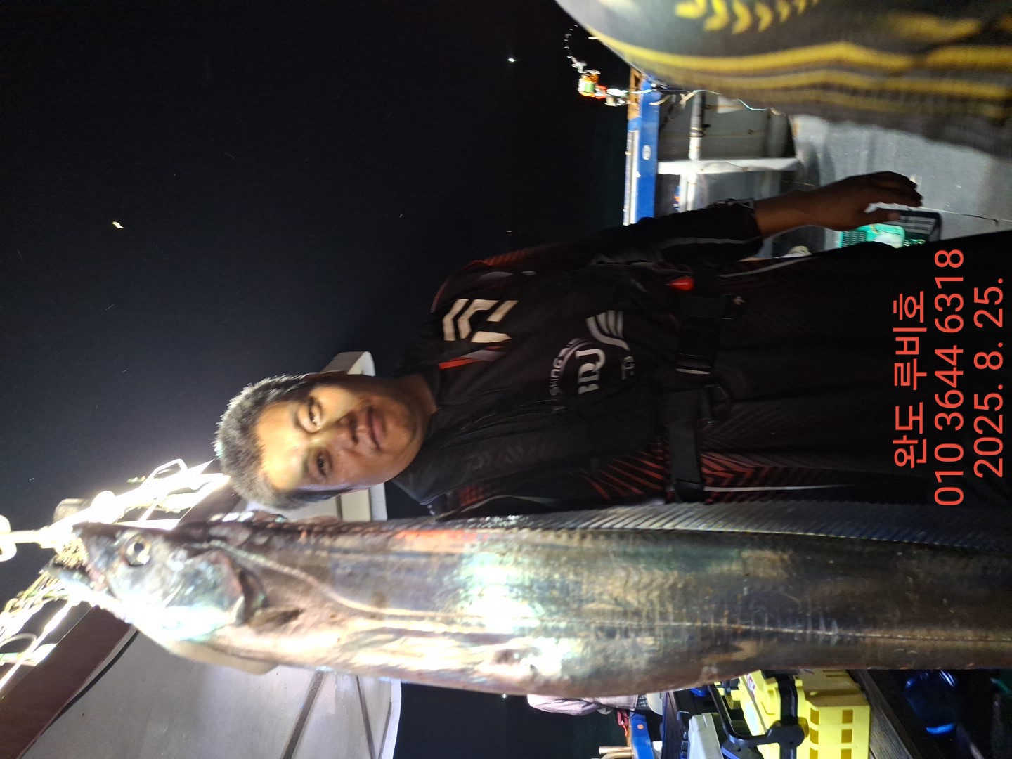 8월25일 루비호 갈치조황입니다