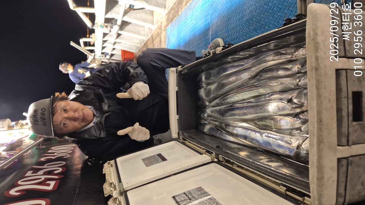 9월28일 일요일 씨헌터호 갈치조황입니다